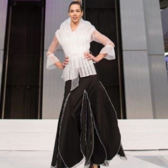 Chiffon Blouse w/matching cami - Picture 1 of 5